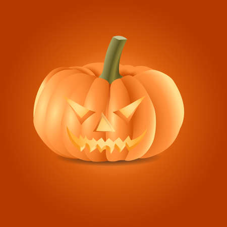 Vector illustration of a Halloween pumpkinのイラスト素材