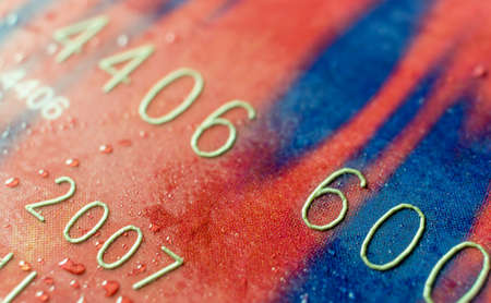 Closeup of electronic credit card backgroundの写真素材