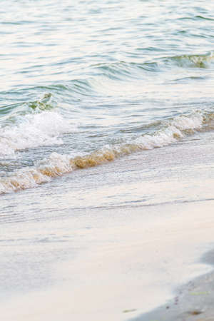 Water hitting the shores of Romania in Constantaの写真素材
