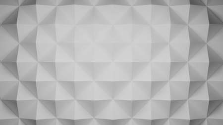 3D rendered image of a geometrical abstract background consisting of pyramid shaped object with 3D...