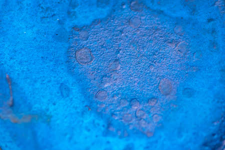 Close-up macro shot of beautiful vibrant watercolour pallete with plenty of texture and detailsの写真素材