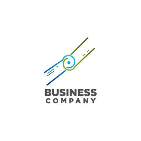 bone logo design , logo for medical company, hospital logo design vectorのイラスト素材