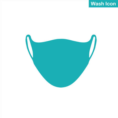 mask icon tosca colorのイラスト素材