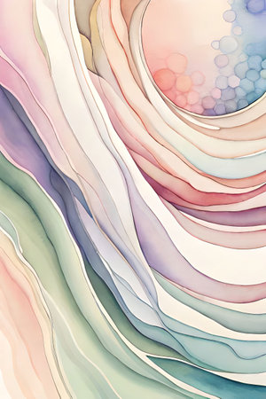 Abstract background. Multicolored wavy pattern. Vector illustration.の素材