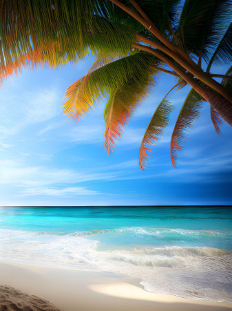 Tropical beach at Seychelles, Praslinの素材