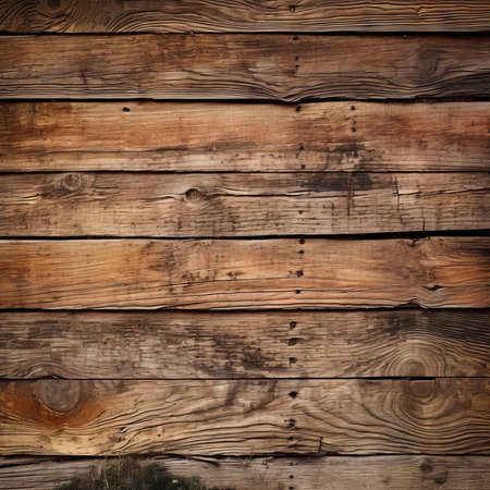 Wooden background or texture. Old rustic wooden planks.の素材