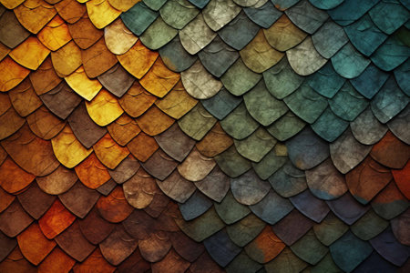 Colorful roof tiles. Abstract background and texture for your design.の素材