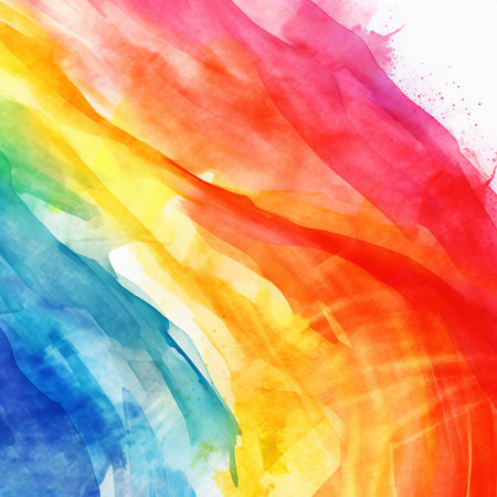 Abstract colorful watercolor background. Texture paper. Digital art painting.の素材