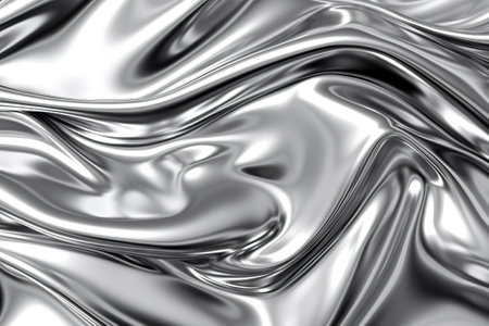 Luxury silver background. 3d rendering, 3d illustration.の素材