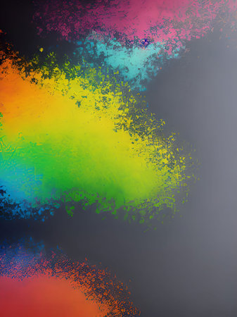abstract rainbow background with some grunge effects and lines on itの素材