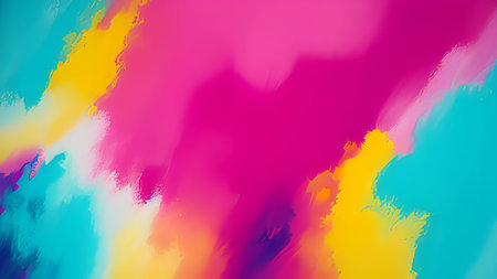 Colorful abstract background with paint splashes. Vector illustration for design.の素材