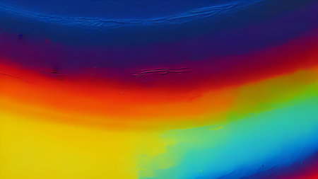 abstract background of oil paint in blue, red and yellow colorsの素材