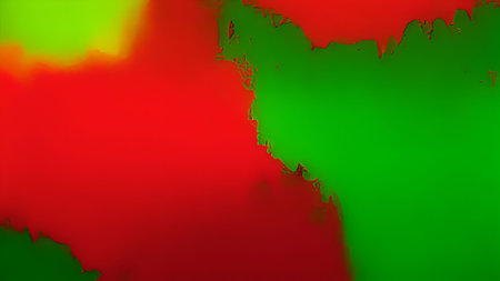 Abstract background with green and red paint splashes. 3d renderingの素材