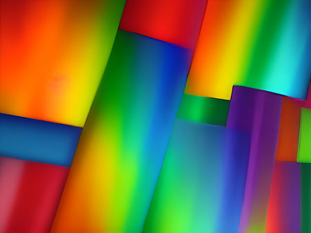 abstract rainbow background with some smooth lines in it (see portfolio for more in this series)の素材