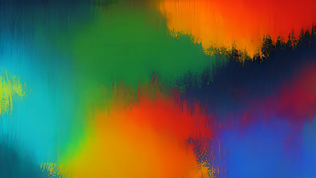 abstract background with multicolored stripes in the form of a rainbowの素材