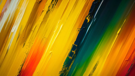 Colorful brushstrokes as multicolored flashes for an abstract backgroundの素材