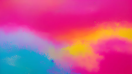 Abstract background with pink and blue paint splashes. Vector illustration.の素材