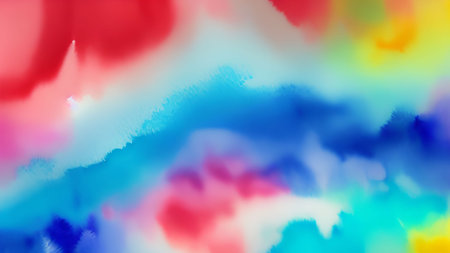 Watercolor abstract background. Hand-drawn illustration. Colorful background.の素材