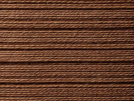 close up of a brown thread spool as a background or textureの素材