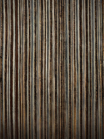abstract background of old grunge rusty metal wall with vertical stripesの素材