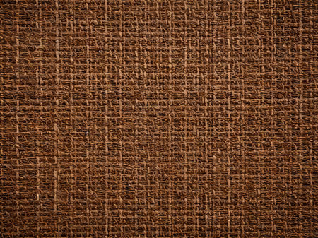 Brown fabric texture background. Closeup detail of brown fabric texture.の素材