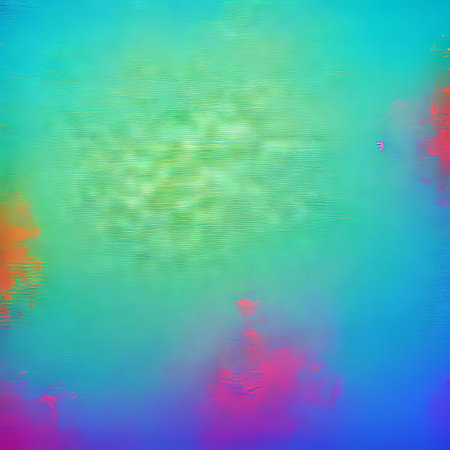 abstract multicolored background with grunge stains and paint spotsの素材