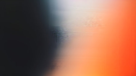 abstract background with smooth lines in orange and yellow colors, blurred backgroundの素材