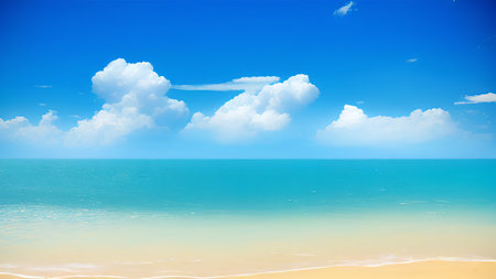 beautiful beach and tropical sea - retro vintage effect style pictures.の素材