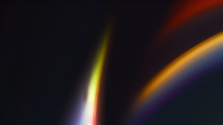 abstract background with blurred magic light effect. 3d render illustrationの素材