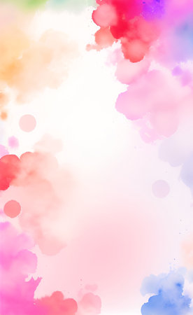 Abstract watercolor background for your design. Digital art painting. Illustration.の素材