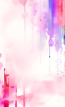 Abstract watercolor background with grunge brush strokes. Vector illustration.の素材