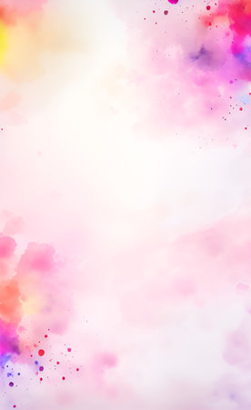 Abstract watercolor background. Digital art painting. Colorful background.の素材