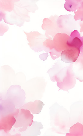 Watercolor sakura blossom background. Japanese style vector illustration.の素材