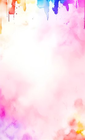 Abstract watercolor background. Digital art painting. Colorful texture.の素材