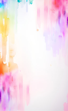 Abstract colorful watercolor background with space for your text. Vector illustration.の素材