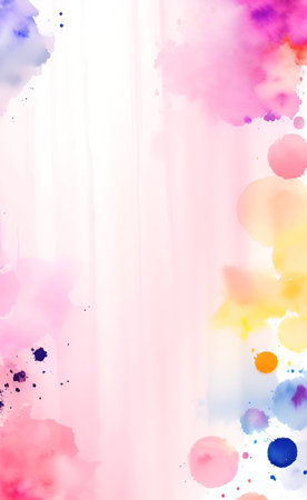 Abstract colorful watercolor background for your design. Digital art painting.の素材