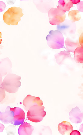 Watercolor flowers background. Hand painted watercolor flowers background. Vector illustration.の素材