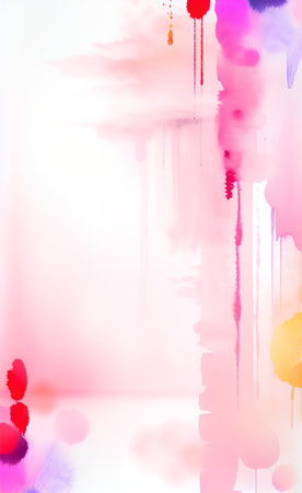 Watercolor Japanese paper New Year's card background. Watercolor paintingの素材