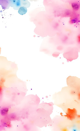Abstract watercolor background. Colorful watercolor background for your design.の素材
