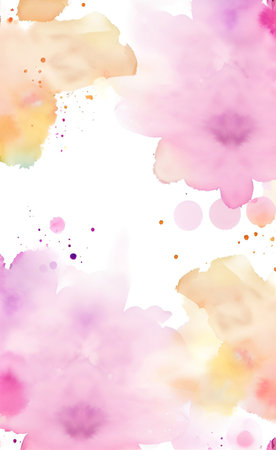 Abstract watercolor background. Watercolor blots. Vector illustration.の素材