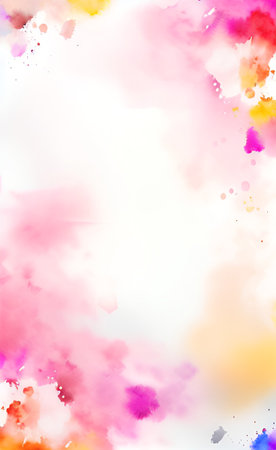 Watercolor background. Abstract colorful watercolor background. Digital art painting.の素材