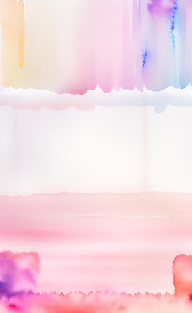 Abstract watercolor background. Digital art painting. Colorful gradient.の素材