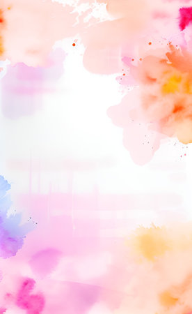 Abstract watercolor background. Digital art painting. Colorful texture.の素材
