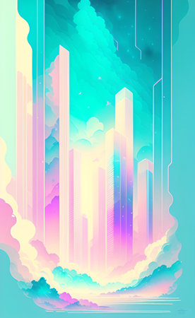 Abstract futuristic background. Vector illustration for your design. Eps 10.の素材