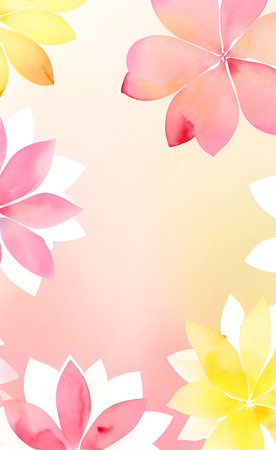 Cherry blossom flower greeting cards background. Japanese paper style.の素材