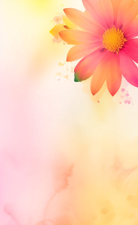 Flower background with space for your text. Eps10 vector file.の素材