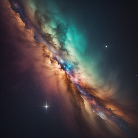 Small part of an infinite star field of space in the Universe.の素材