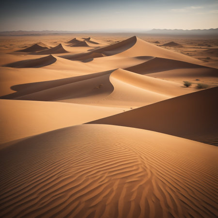 Sand dunes in the Sahara desert, Merzouga, Moroccoの素材