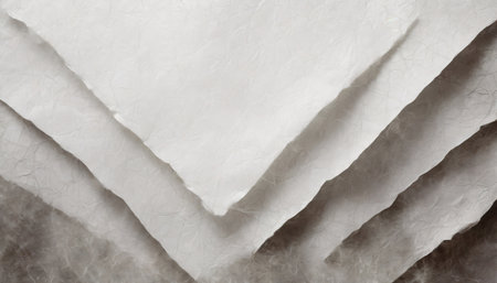 Crumpled sheets of paper as a background, close-upの素材