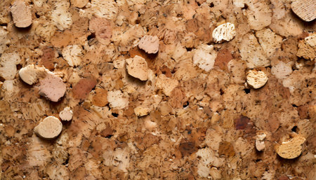 Cork texture background. Close up of cork texture for backgroundの素材